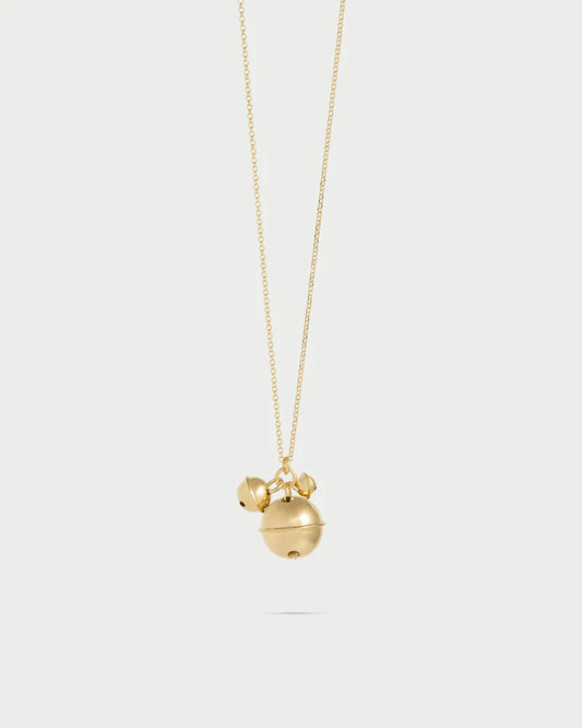 COLLANA CHIAMA ANGELI ARGENTO DORATO CON CAMPANELLA