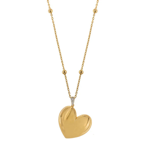 COLLANA CUORE CON ELETTROFORMATO PICCOLO
