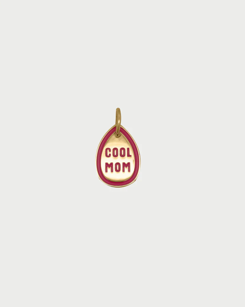 CHARM BAR - CIONDOLO COOL MOM SMALTO ROSA