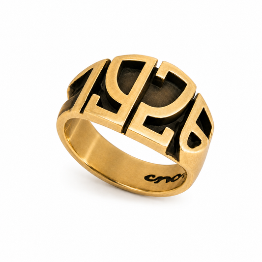 ANELLO CENTO ANNI IN BRONZO NAPOLI 1926