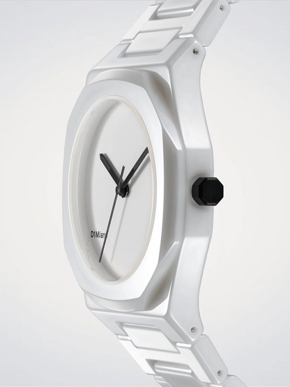 OROLOGIO CERAMICA PURE WHITE 37MM