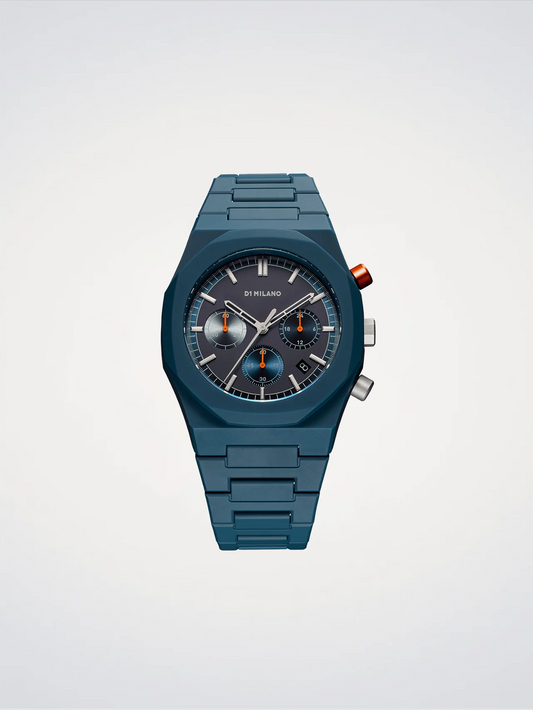 D1 MILANO - NEPTUNE BLUE POLYCHRONO 40,5 MM