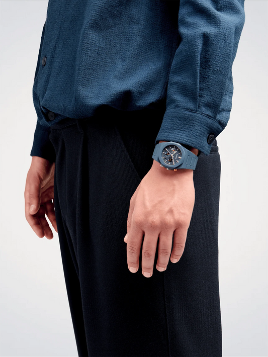 D1 MILANO - NEPTUNE BLUE POLYCHRONO 40,5 MM