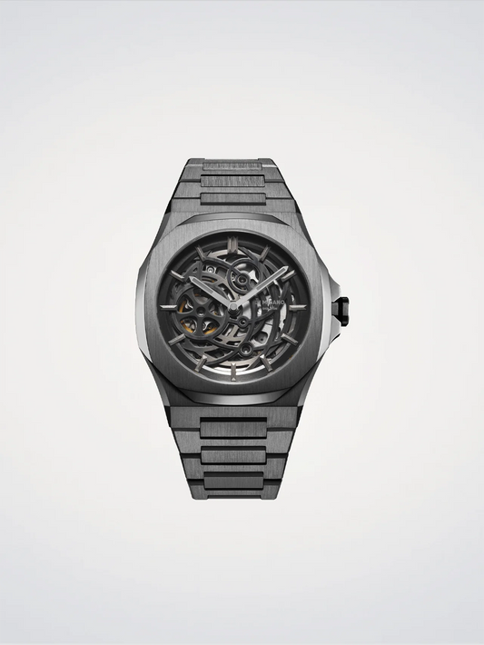 D1 MILANO -  GUN METAL SKELETON 41,5 MM