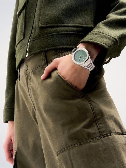 OROLOGIO ULTRA THIN MOSS VERDE 40 MM