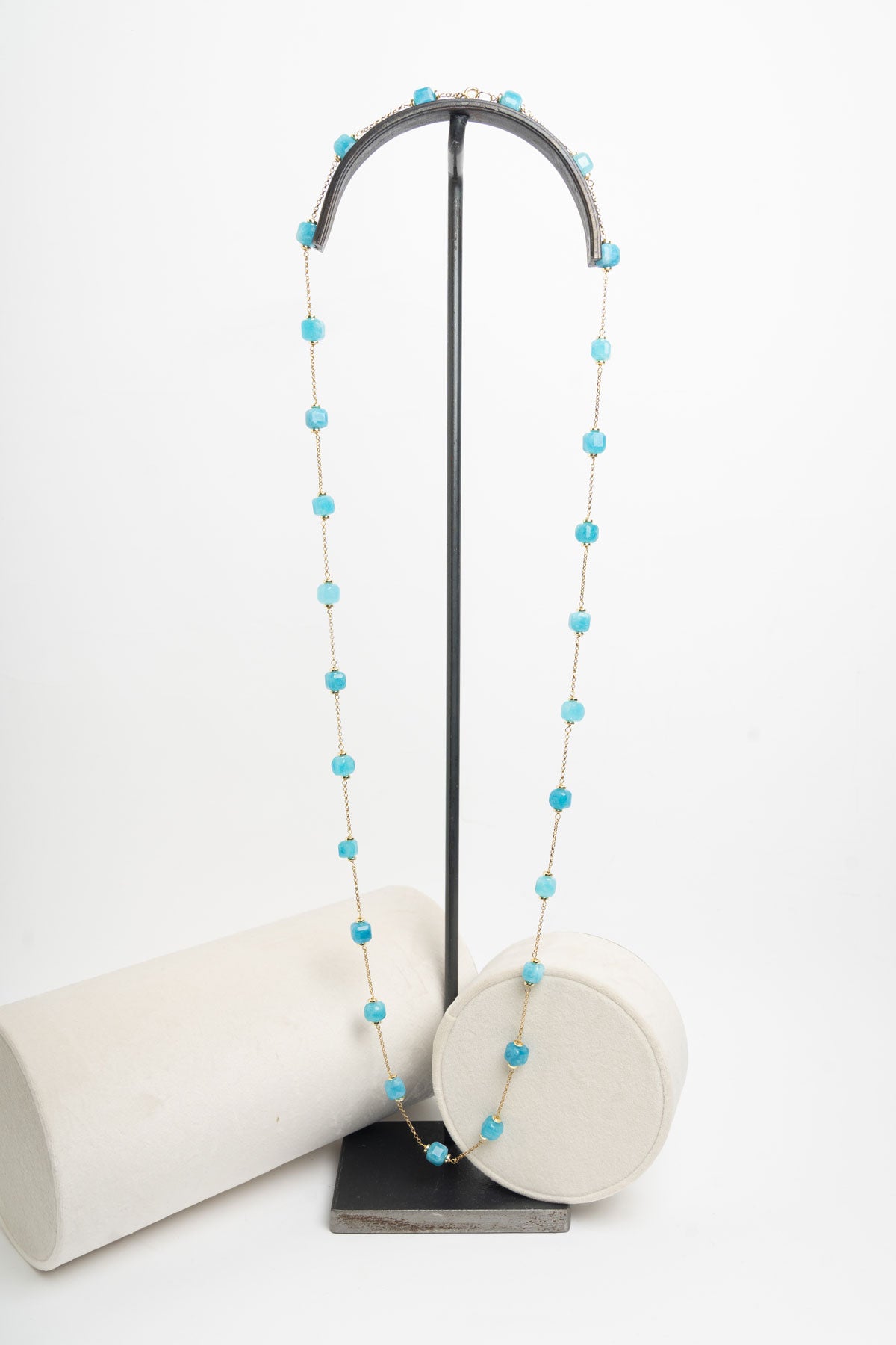 SICYLUI - COLLANA CHANEL PIETRE NATURALI TURCHESI