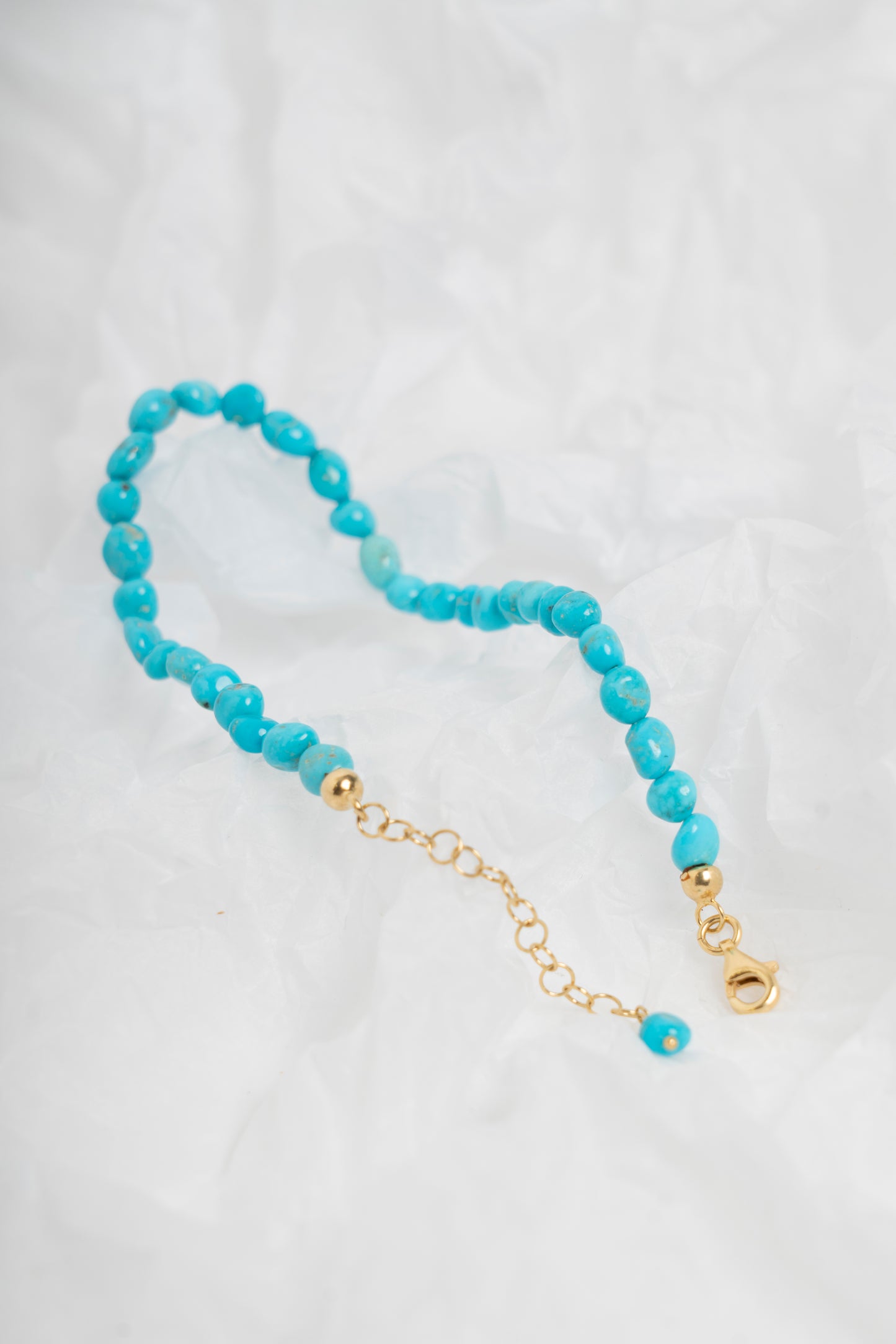 SOARA - BRACCIALE IN TURCHESE SFERE IRREGOLARI