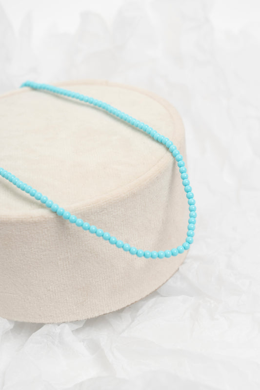 SOARA- COLLANA GIROCOLLO MICRO SFERE TURCHESI