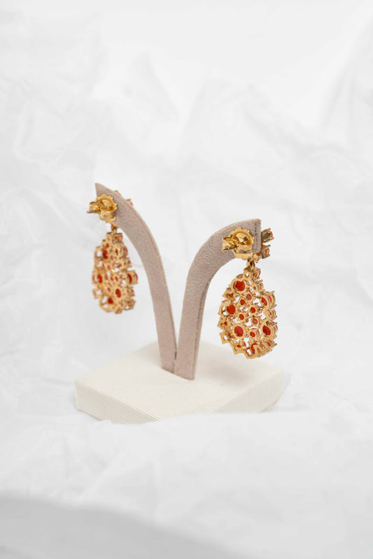 SOARA - ORECCHINI PENDENTI IN CORALLO