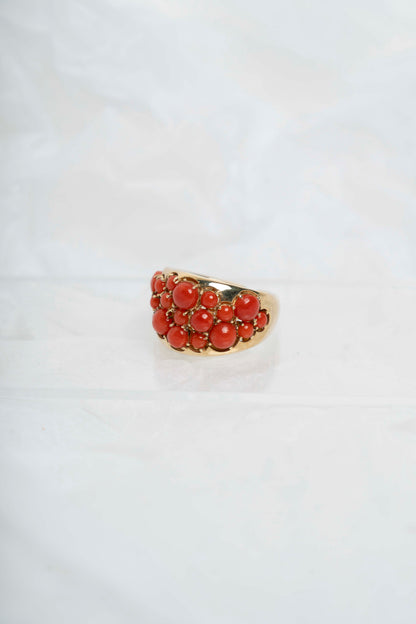 SOARA - ANELLO IN ARGENTO CORALLO