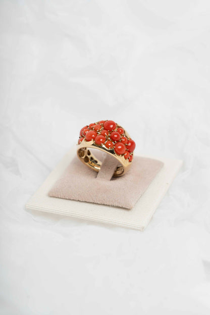 SOARA - ANELLO IN ARGENTO CORALLO