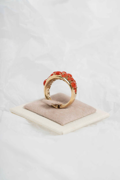 SOARA - ANELLO IN ARGENTO CORALLO