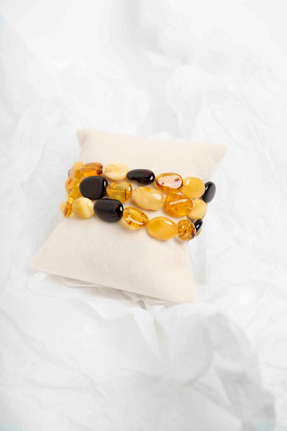 SOARA - BRACCIALE MULTIFILI IN AMBRA