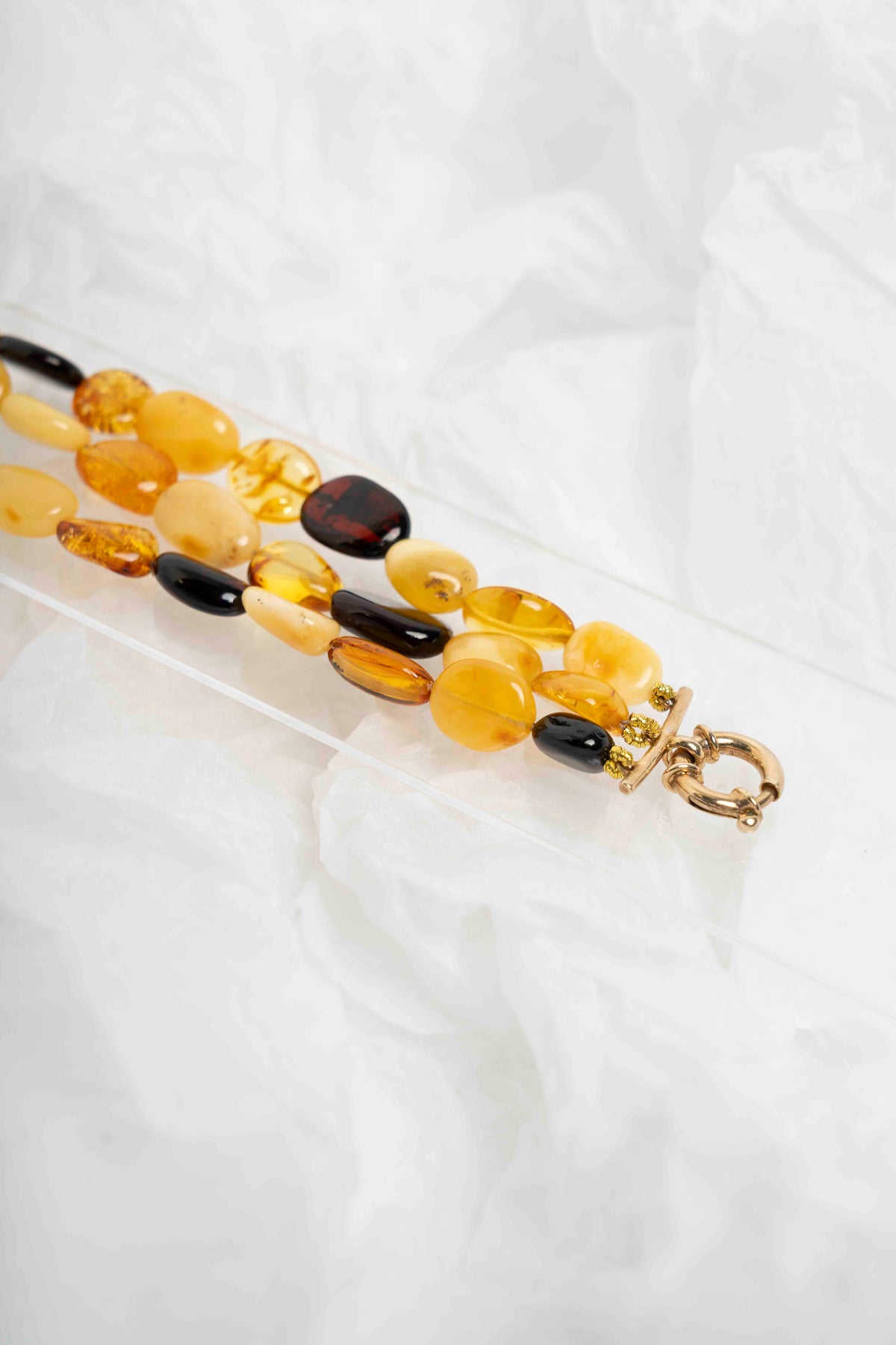 SOARA - BRACCIALE MULTIFILI IN AMBRA