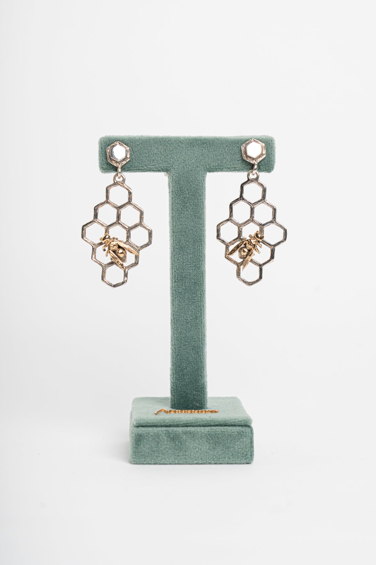 NEMORIS -  ORECCHINI ALVEARE ARGENTO E BRONZO