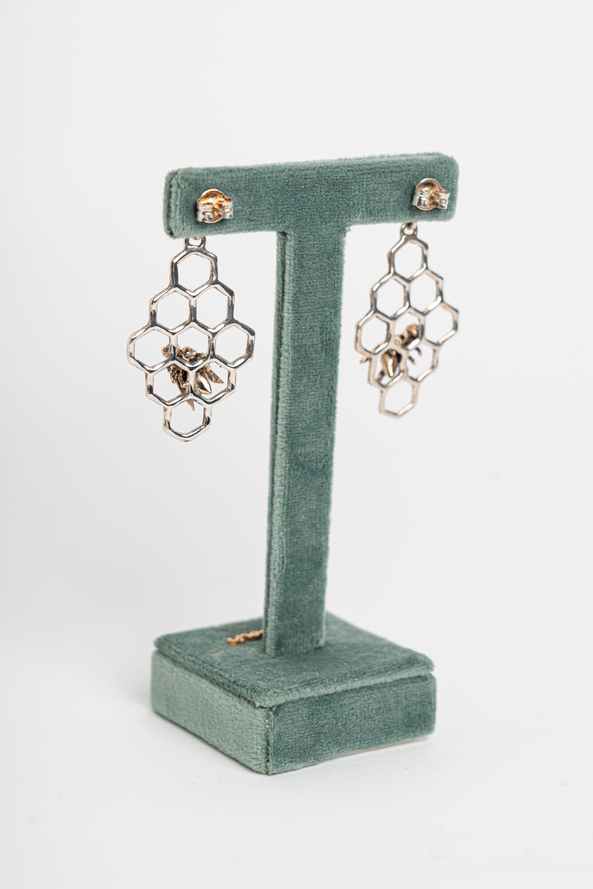 NEMORIS -  ORECCHINI ALVEARE ARGENTO E BRONZO