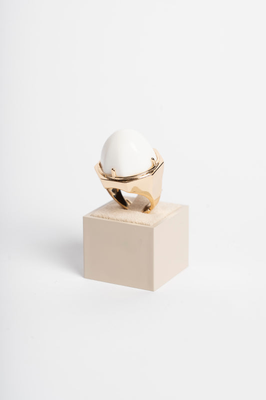 ANELLO OTTONE POLIMERO BIANCO
