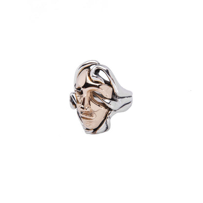 NEMORIS - ANELLO MADRE NATURA ARGENTO E BRONZO