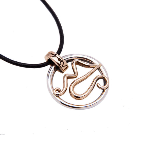 COLLANA GOLFO VESUVIO ARGENTO E BRONZO