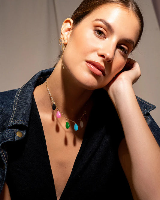 CHARM BAR - CIONDOLO GIADA VERDE