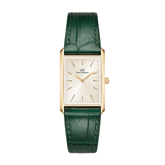 OROLOGIO BOUND COCODRILE CHAMPAGNE SUNRAY GOLD 22X32M