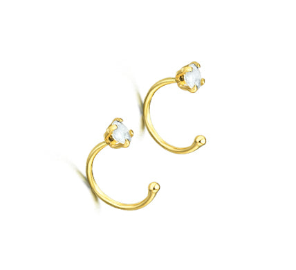 LE CARRE' - ORECCHINI ORO GIALLO PIETRA DI LUNA