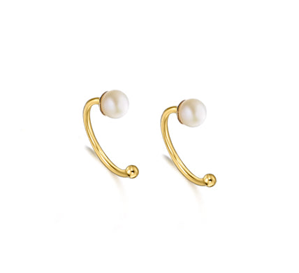 LE CARRE' - ORECCHINI ORO GIALLO E PERLA