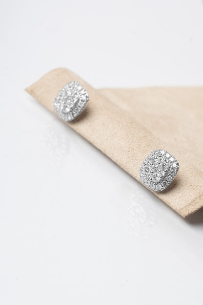 FANI - ORECCHINI PAVE' DIAMANTI BIANCHI