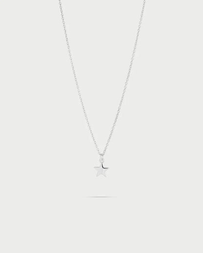 COLLANA ARGENTO RODIO PENDENTA STELLA