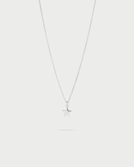 COLLANA ARGENTO RODIO PENDENTA STELLA