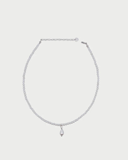 RDM- COLLANA GIROCOLLO FILO DI PERLE E PENDENTE CENTRALE