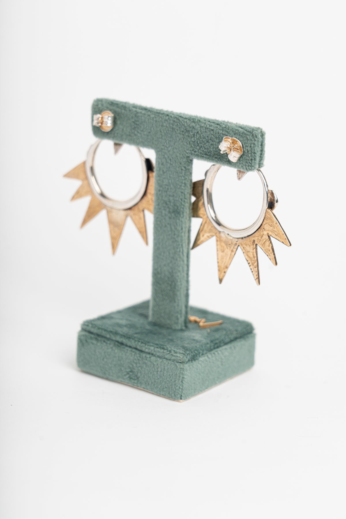 NEMORIS -  ORECCHINI RAGGI IN ARGENTO E BRONZO