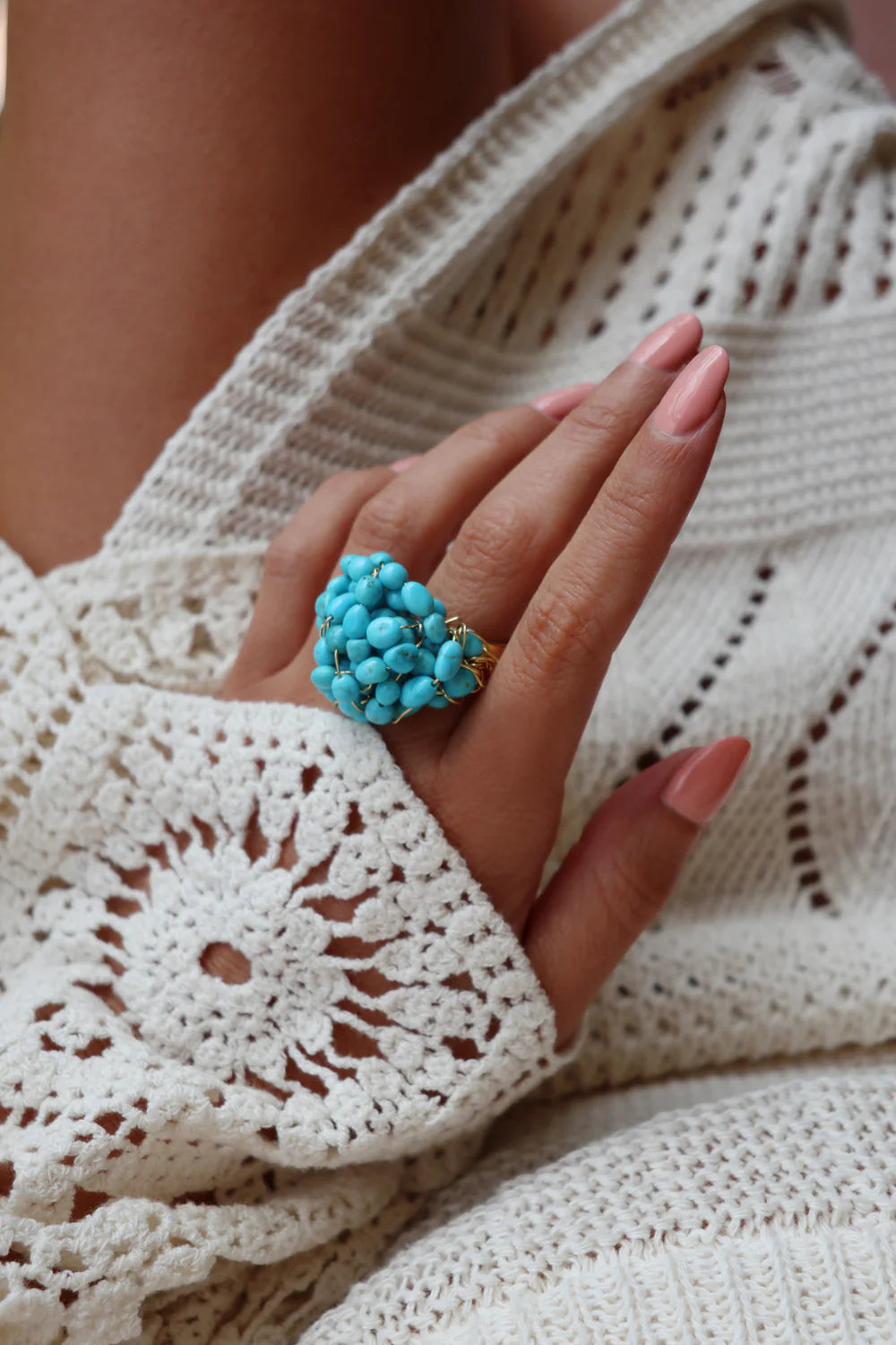 LDMO - ANELLO ALTA MAREA TURCHESE