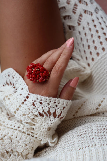 LDMO - ANELLO ALTA MAREA CORALLO