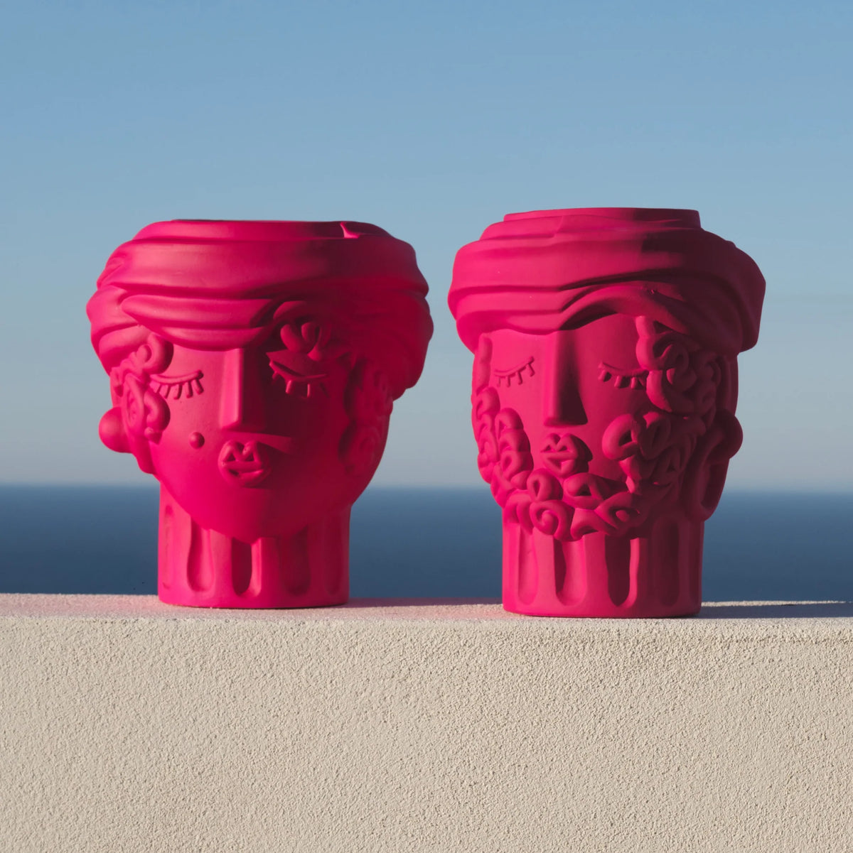 SELETTI - VASO MAN TERRACOTTA BOUGAINVILLEA
