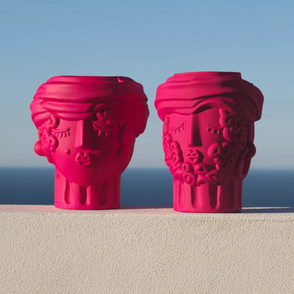 SELETTI - VASO MAN TERRACOTTA BOUGAINVILLEA