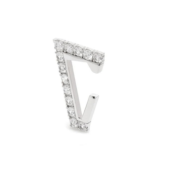VALENTINA FERRAGNI - ORECCHINO EARCUFF MONO ARGENTO E ZIRCONI