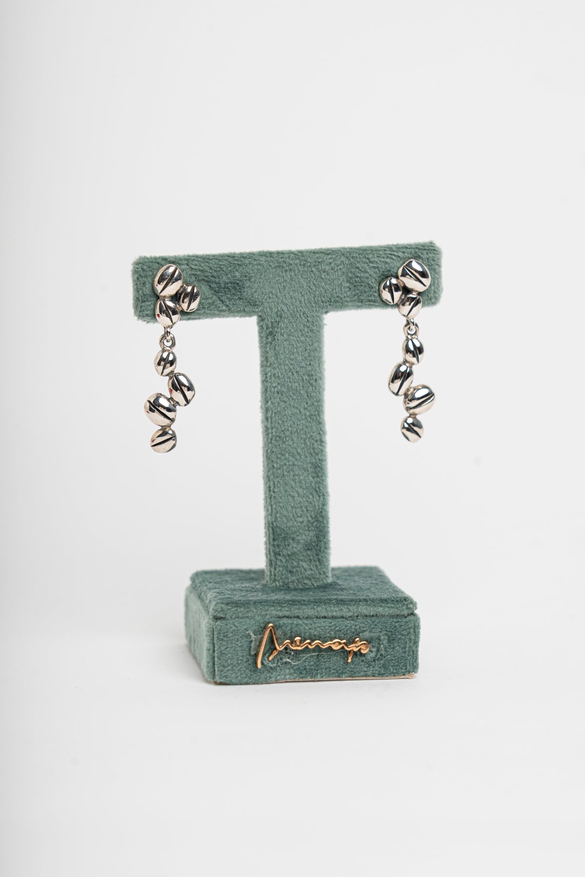 NEMORIS -  ORECCHINI CHICCHI DI CAFFE' IN ARGENTO