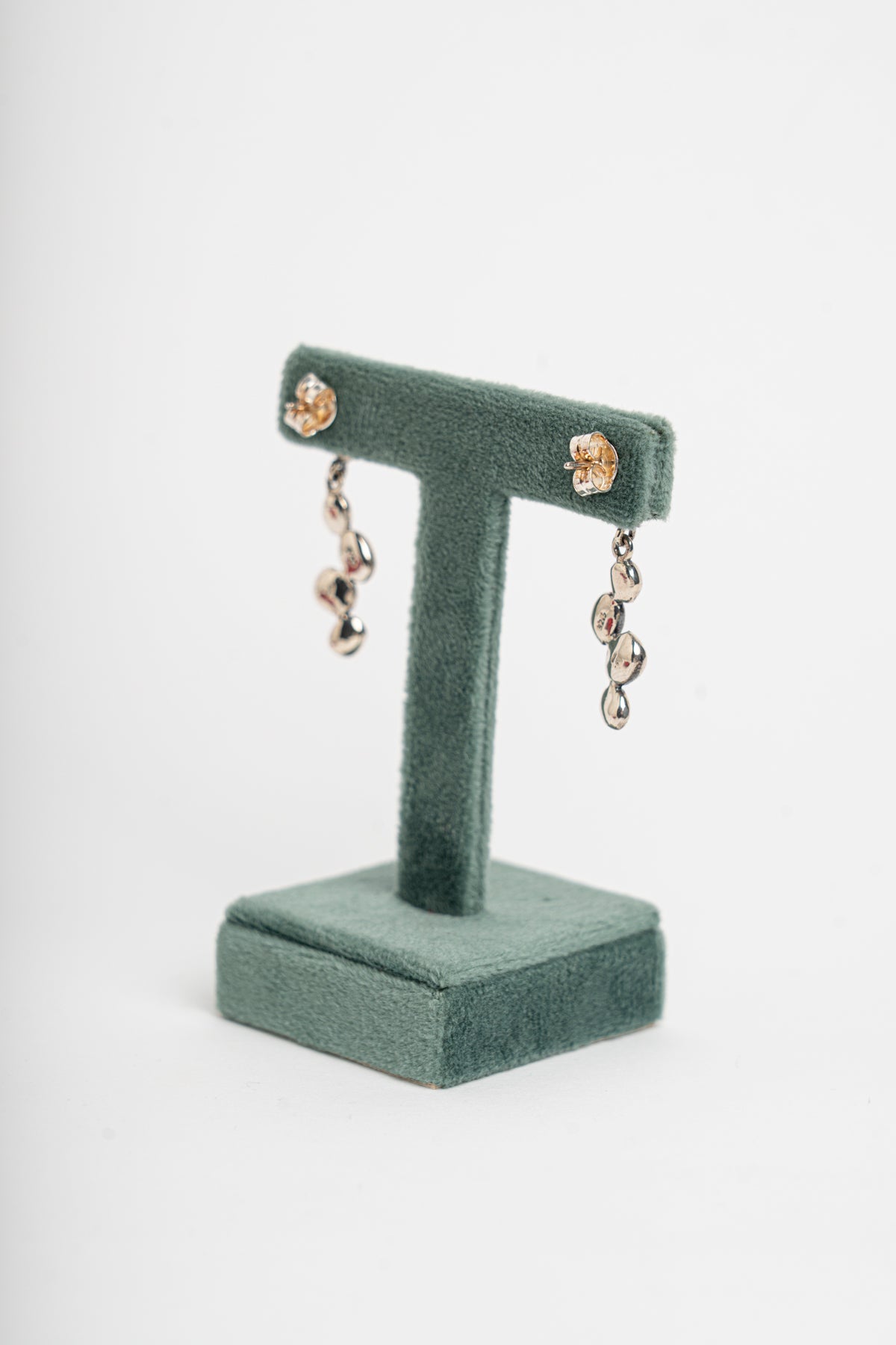 NEMORIS -  ORECCHINI CHICCHI DI CAFFE' IN ARGENTO