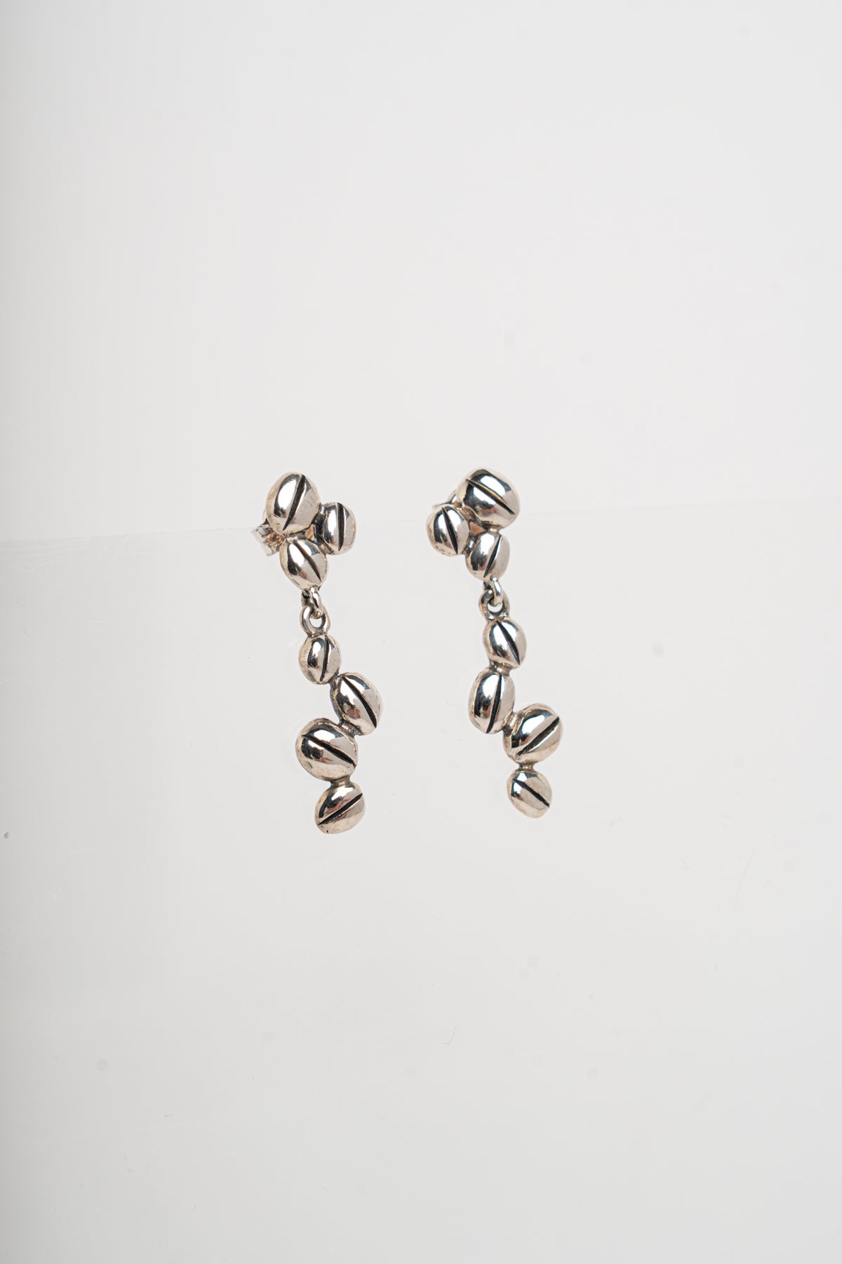 NEMORIS -  ORECCHINI CHICCHI DI CAFFE' IN ARGENTO