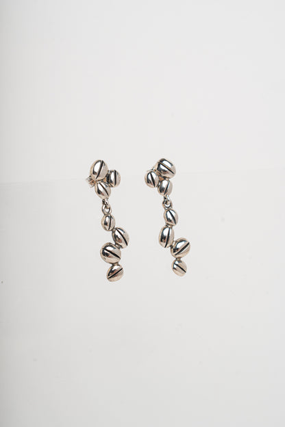 NEMORIS -  ORECCHINI CHICCHI DI CAFFE' IN ARGENTO