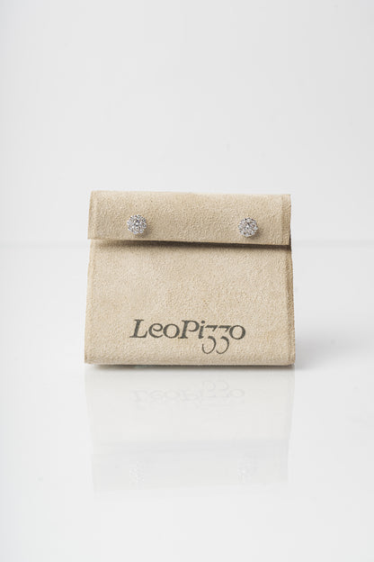 LEO PIZZO - ORECCHINI ORO BIANCO CON DIAMANTI A FIORE