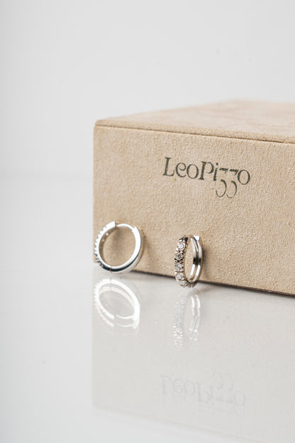 LEO PIZZO - ORECCHINI A CERCHIO CON DIAMANTI