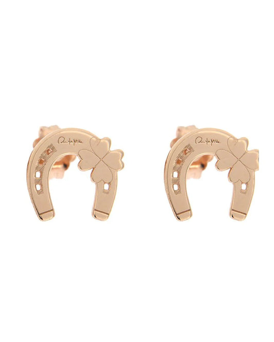 ORECCHINI FERRO DI CAVALLO ARGENTO ROSE'