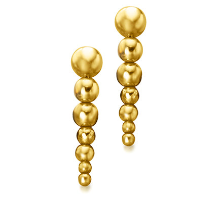 LE CARRE' - ORECCHINI ORO GIALLO PENDENTI A PALLINE