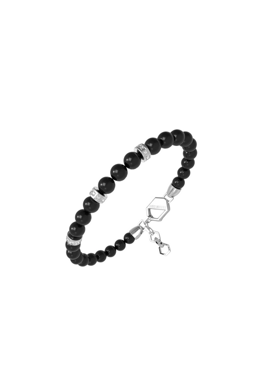 BIKKEMBERGS - BRACCIALE CERAMIC IN CERAMICA E INSERTI IN ACCIAIO