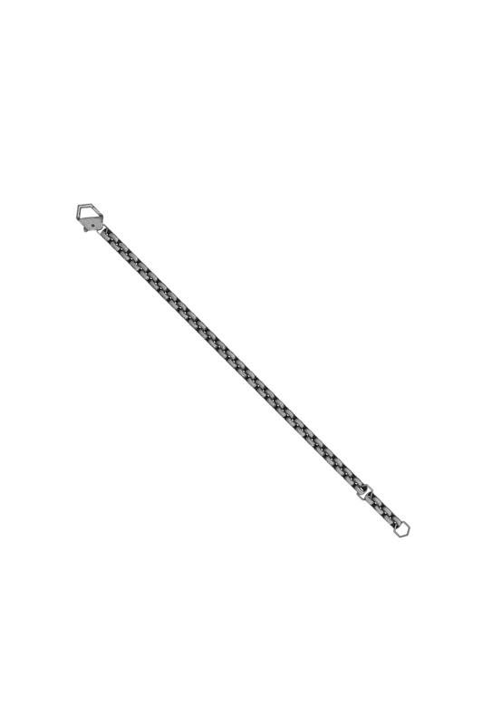 BIKKEMBERGS - BRACCIALE SKIN IN ACCIAIO BRUNITO
