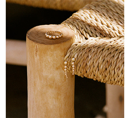 LE CARRE' - ANELLO ORO GIALLO A PALLINE