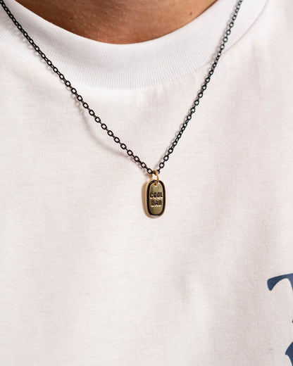 CHARM BAR - CIONDOLO COOL DAD SMALTO NERO