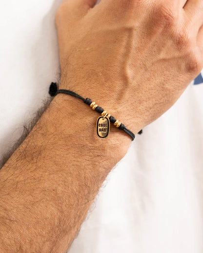 CHARM BAR - CIONDOLO COOL DAD SMALTO NERO